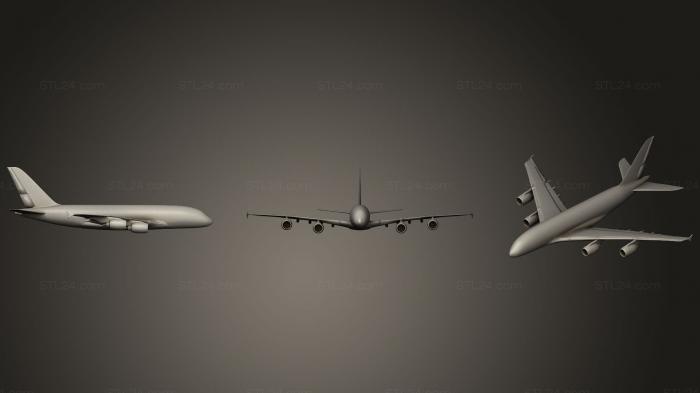 Автомобили и транспорт (Varig A380, CARS_0444) 3D модель для ЧПУ станка
